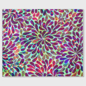 カラフルフローラ ラッピングペーパー (フラット)