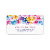 カラフルフローラ ラベル (正面)