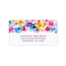 カラフルフローラ ラベル