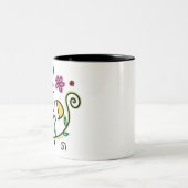 カラフルフローラ |優しい ツートーンマグカップ (中央)