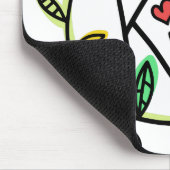 カラフルフローラ |優しい マウスパッド (コーナー)