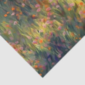 カラフルフローラ、印象派スタイル野花 薄葉紙 (詳細)