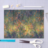 カラフルフローラ、印象派スタイル野花 薄葉紙 (クラフト)