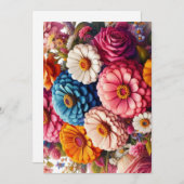 カラフルフローラ/春《植物》百日草/バラ シーズンカード (正面/裏面)