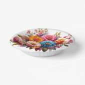 カラフルフローラ/春《植物》百日草/バラ ペーパーボウル (傾斜あり)