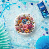 カラフルフローラ/春《植物》百日草/バラ ペーパーボウル (パーティー)