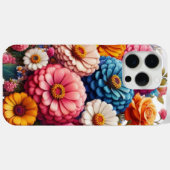 カラフルフローラ/春《植物》百日草/バラ Case-Mate iPhoneケース (裏面 (横))