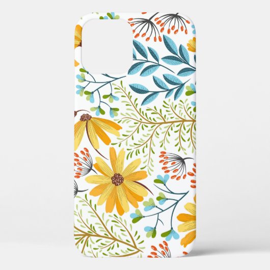 カラフルフローラ、装飾シームレスデコ Case-Mate iPhoneケース (裏面)