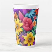 カラフルフローラ#990 -ラテマグカップ カフェラテマグ (正面)