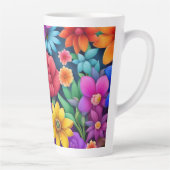 カラフルフローラ#990 -ラテマグカップ カフェラテマグ (右)