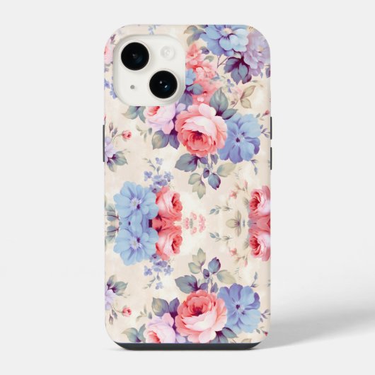 カラフルフローラ iPhoneケース (裏面)