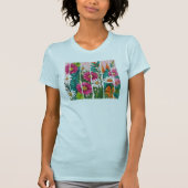 カラフルフローラ Tシャツ (正面)