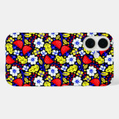 カラフルフローラiPhone 16ケース – 自然の芸術 Case-Mate iPhoneケース (裏面 (横))