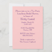 カラフルブライダルシャワーパーティの招待状 招待状 (裏面)