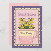 カラフルブライダルシャワーパーティの招待状 招待状 (正面/裏面)