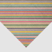 カラフルブラウンストライプクラフト上の素朴フェイクパターン 薄葉紙 (詳細)