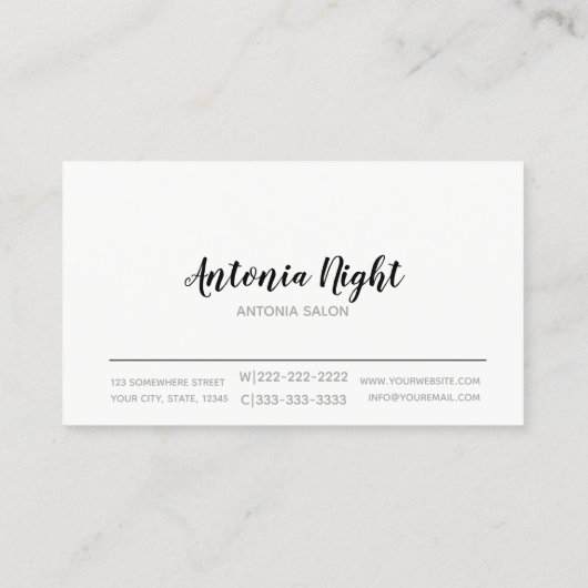 カラフルブラシストロークと黒フレームID450 名刺 (裏面)