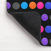 カラフルブラックボール マウスパッド (コーナー)