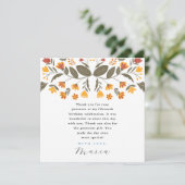 カラフルブルーフィエスタ 15歳の誕生日お礼 招待状 (スタンド正面)