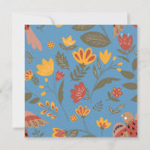 カラフルブルーフィエスタ 15歳の誕生日お礼 招待状 (裏面)