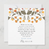 カラフルブルーフィエスタ 15歳の誕生日お礼 招待状 (正面)