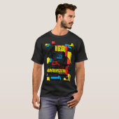 カラフルブロックフェイスマン Tシャツ (正面フル)