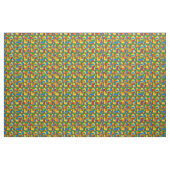 カラフルブロック織物 ファブリック (ヤード)