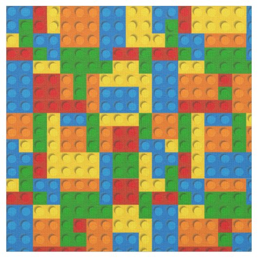 カラフルブロック織物 ファブリック (クローズアップ)