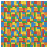 カラフルブロック織物 ファブリック (見本)