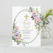 カラフルブーケバプテスマ 招待状 (スタンド正面)