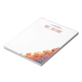 カラフルプラスシンボルや象徴カスタム先生評価 ノートパッド (回転)