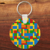 カラフルプラスチック塊 キーホルダー (正面)