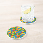 カラフルプラスチック塊 コースター (側面)