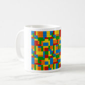 カラフルプラスチック塊 コーヒーマグカップ (正面左)
