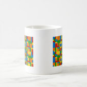 カラフルプラスチック塊 コーヒーマグカップ (中央)