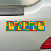 カラフルプラスチック塊 バンパーステッカー (車上)