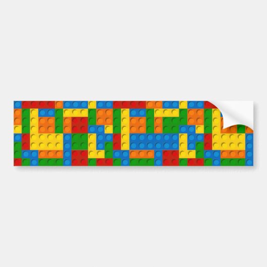カラフルプラスチック塊 バンパーステッカー (正面)
