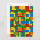 カラフルプラスチック塊 ポストカード (正面/裏面)