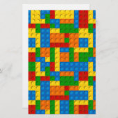 カラフルプラスチック塊 便箋 (正面/裏面)