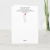 カラフルヘアレス猫グリーティングカード サンキューカード (裏面)