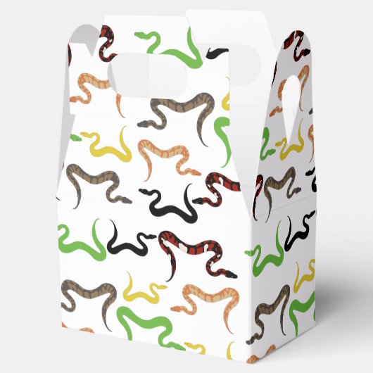 カラフルヘビPython爬虫類パターン フェイバーボックス (オープン)