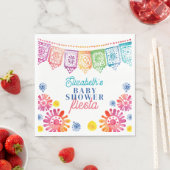カラフルベイビーシャワー メキシカンフィエスタベイビーシャワー スタンダードランチョンナプキン (インサイチュ)