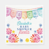 カラフルベイビーシャワー メキシカンフィエスタベイビーシャワー スタンダードランチョンナプキン (正面)