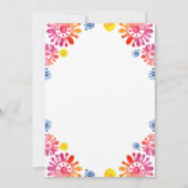 カラフルベイビーシャワー メキシカンフィエスタベイビーシャワー 招待状 (裏面)