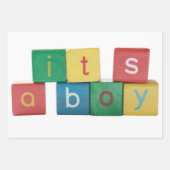 カラフルベビーブロック ラッピングペーパーシート (正面)