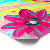 カラフルベビーホース子供部屋お洒落ファームアート ポスター (角)