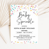 カラフルベビー振りかける招待状 招待状