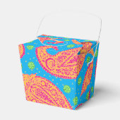 カラフルペイズリーパターン取り出し フェイバーボックス (正面サイド)