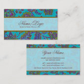 カラフルペイズリーパターン4 名刺 (正面/裏面)