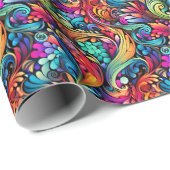 カラフルペイズリーパターン ラッピングペーパー (ロールコーナー)